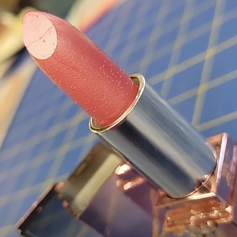Starry Brand Pink Lipstick Built in Mirror on Tube Cap New